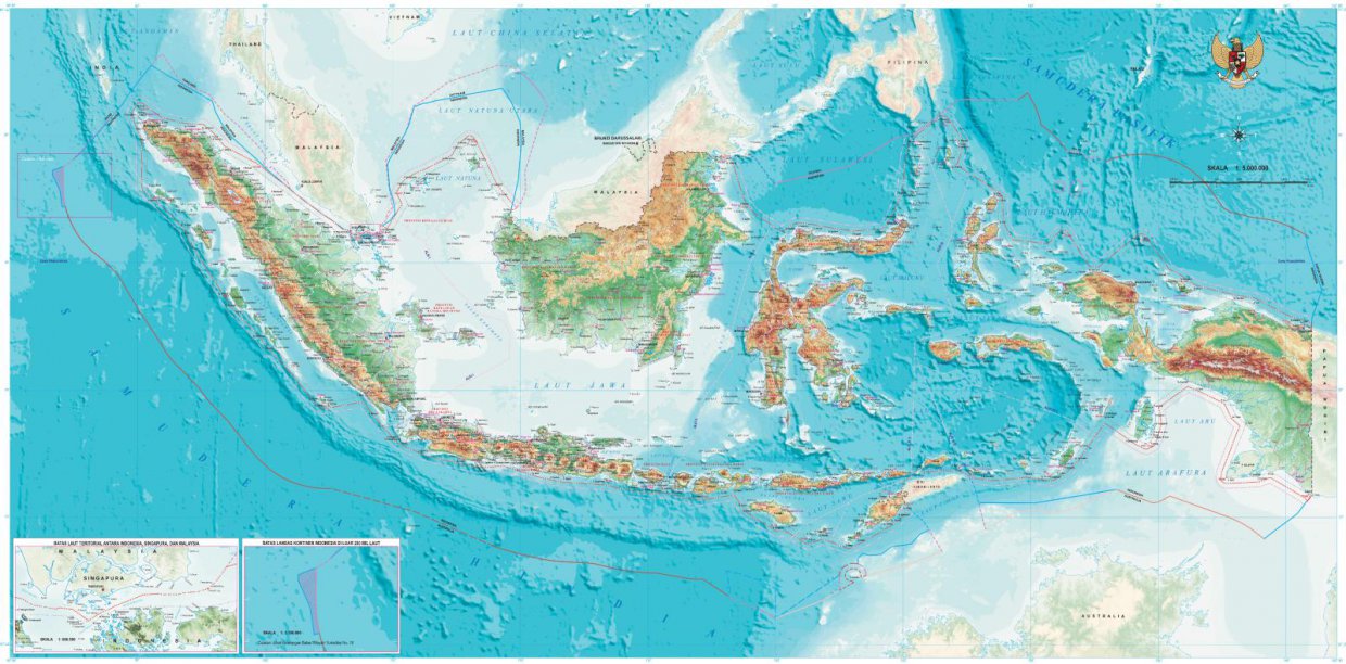 gambar peta indonesia lengkap dengan warnanya – SkyCrepers.com