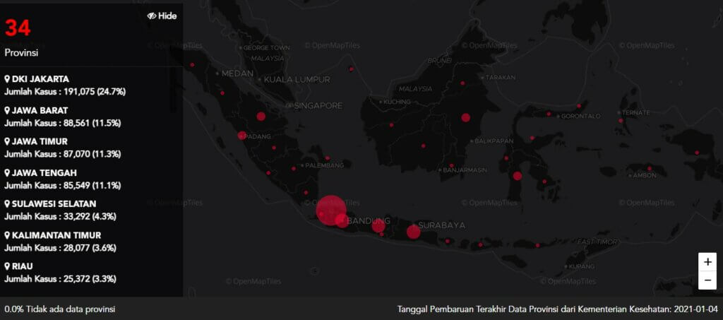 Peta Sebaran Covid Di Indonesia