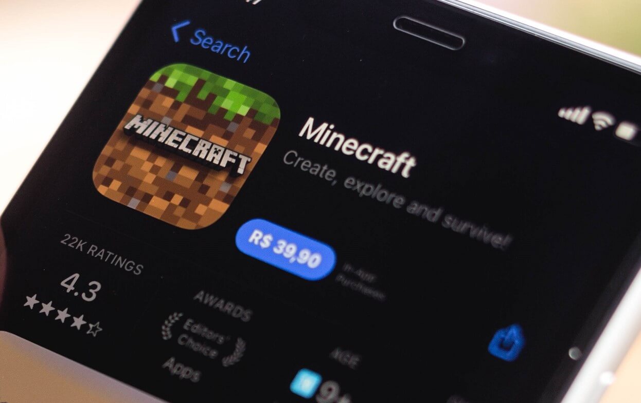 Gameplay Minecraft Di Smartphone