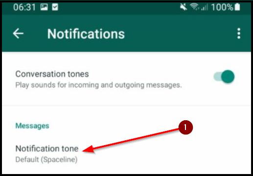 Setting Sound Text Jadi Nada Derign Wa