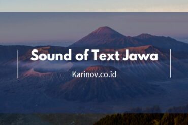 Sound Of Text Jawa