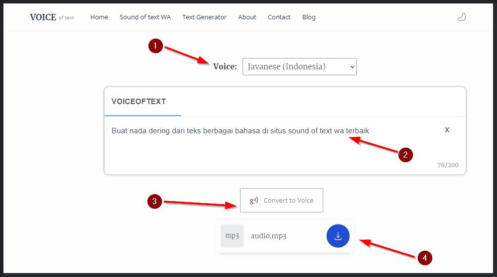 Cara Download Sound Of Text Wa
